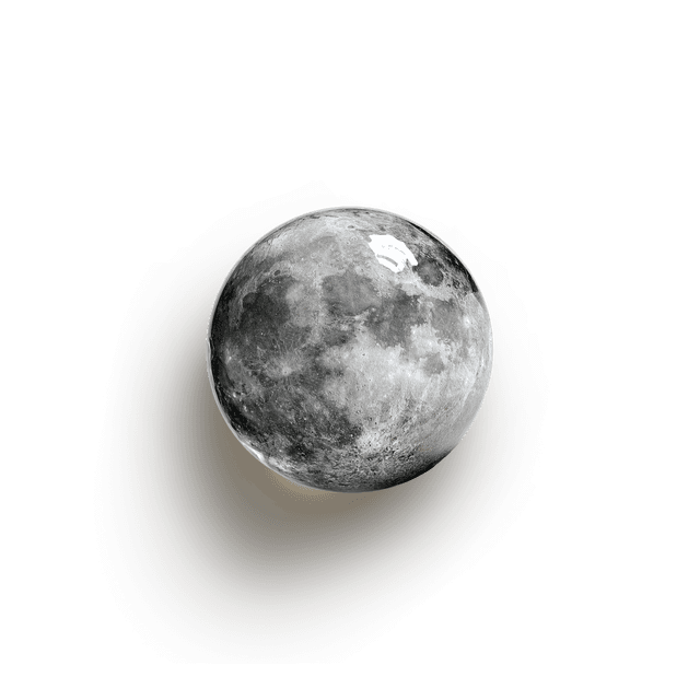 Moon planet decoration